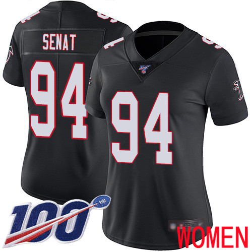 Atlanta Falcons Limited Black Women Deadrin Senat Alternate Jersey NFL Football #94 100th Season Vapor Untouchable